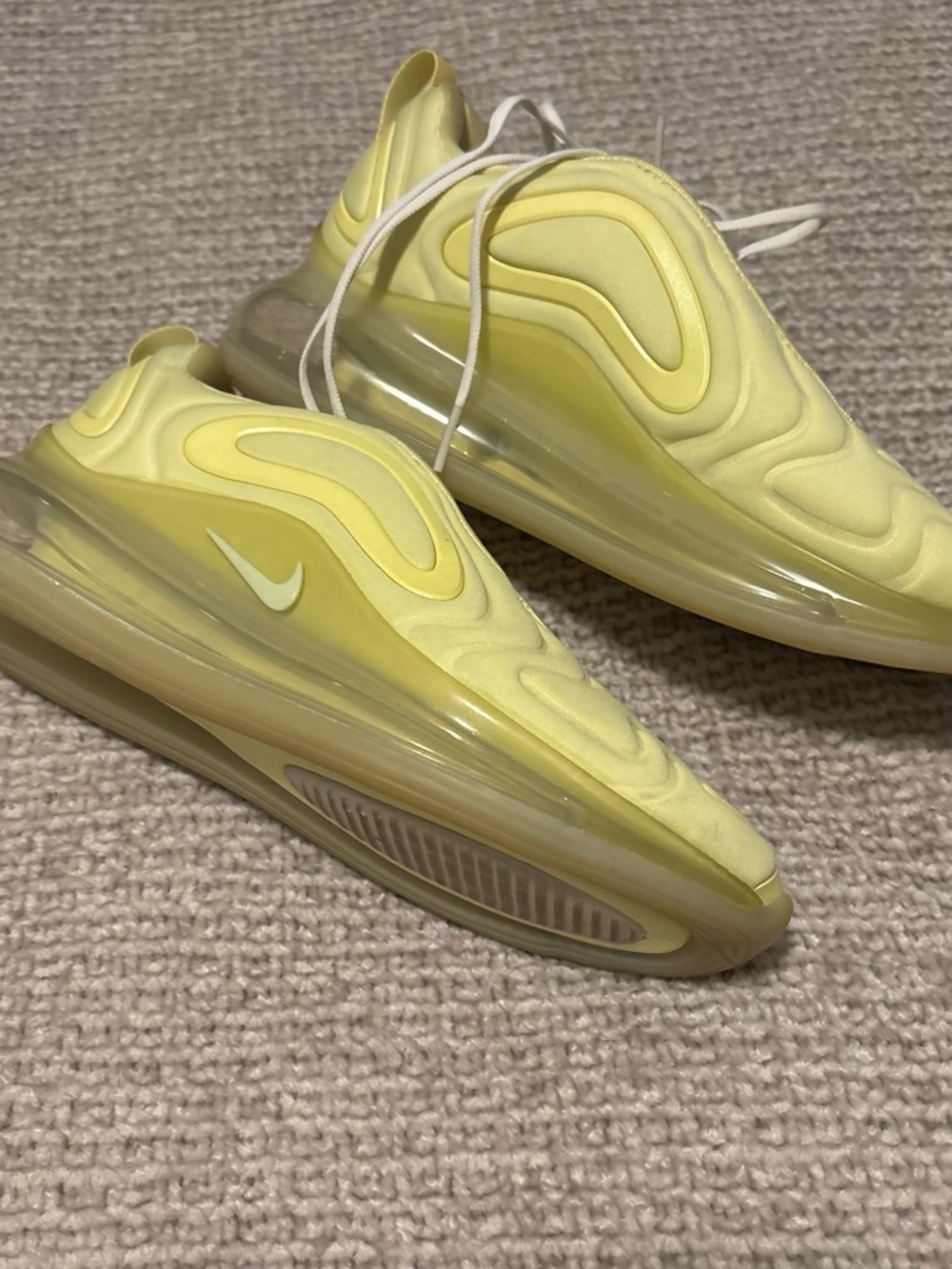 Nike Kids Yellow Slip-On Air Max 720 Sneakers
